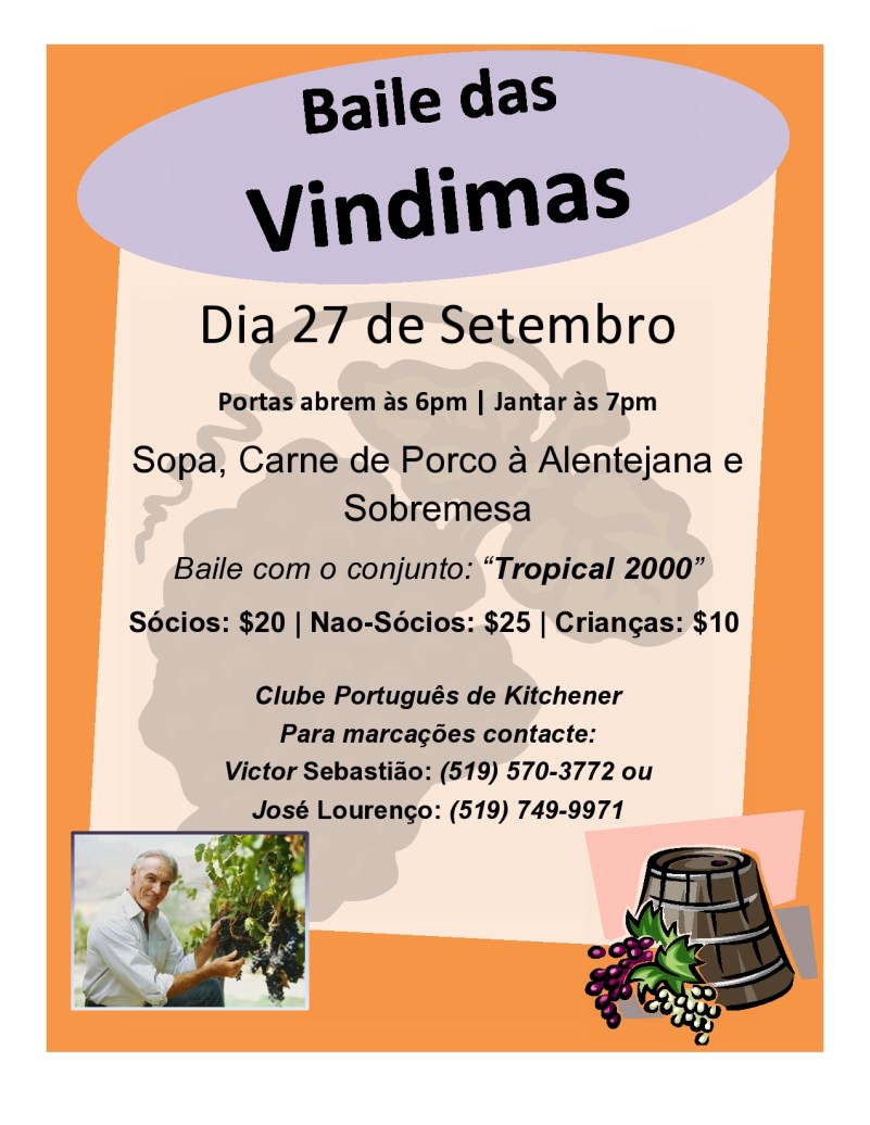 Baile das Vindimas - 27 de Setembro 2014