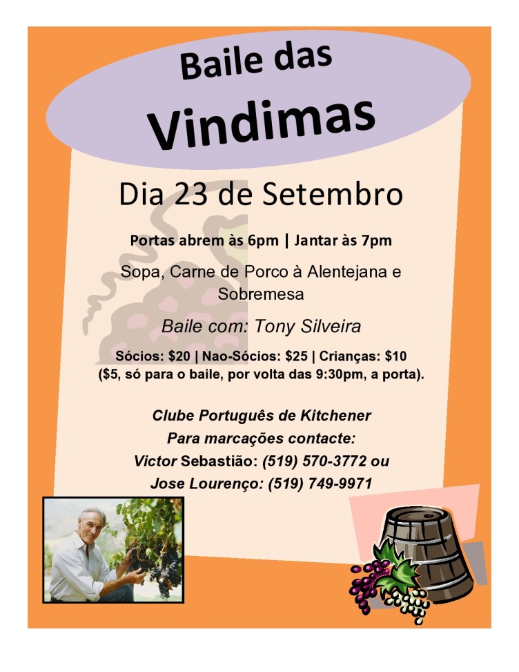 Baile das Vindimas - 23 de Setembro 2017