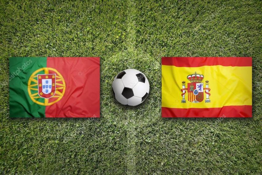 Portugal Spain Flags