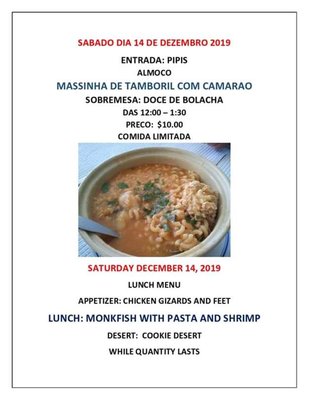 Massinha de Tamboril - Dez. 14, 2019