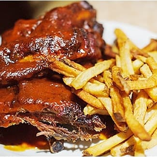 Ribs with French Fries