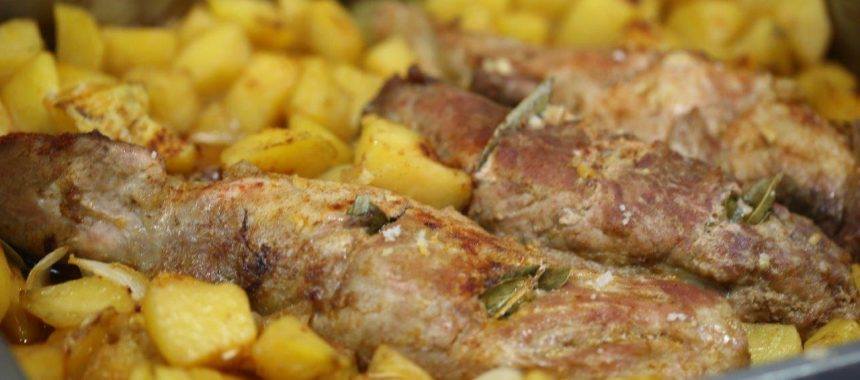 4th of July 2020 Lunch - Pork Tenderloin with Rice and Potatoes